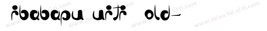 AibabapuHuiti Bold字体转换